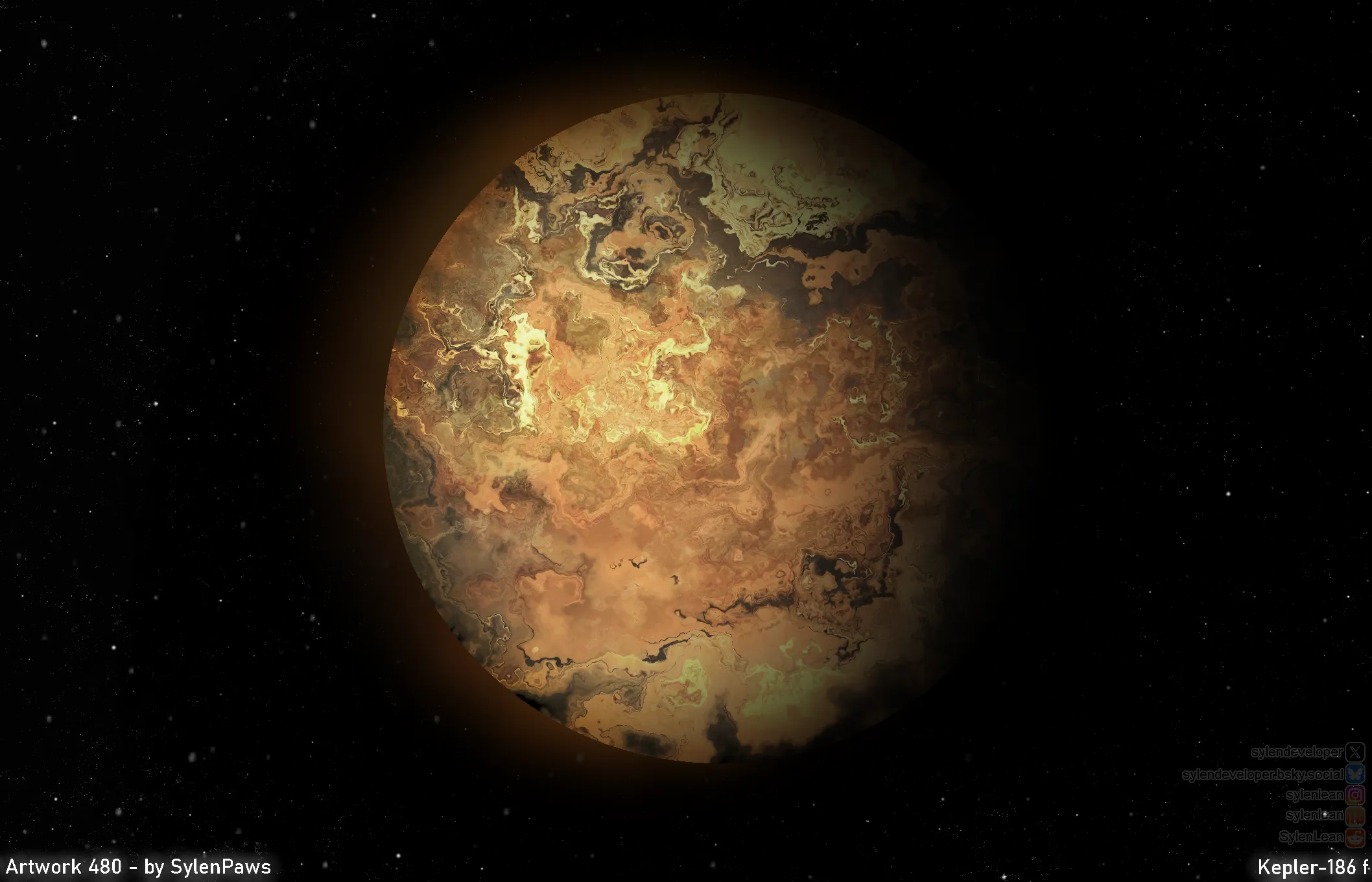 Artwork of Kepler-186 f
