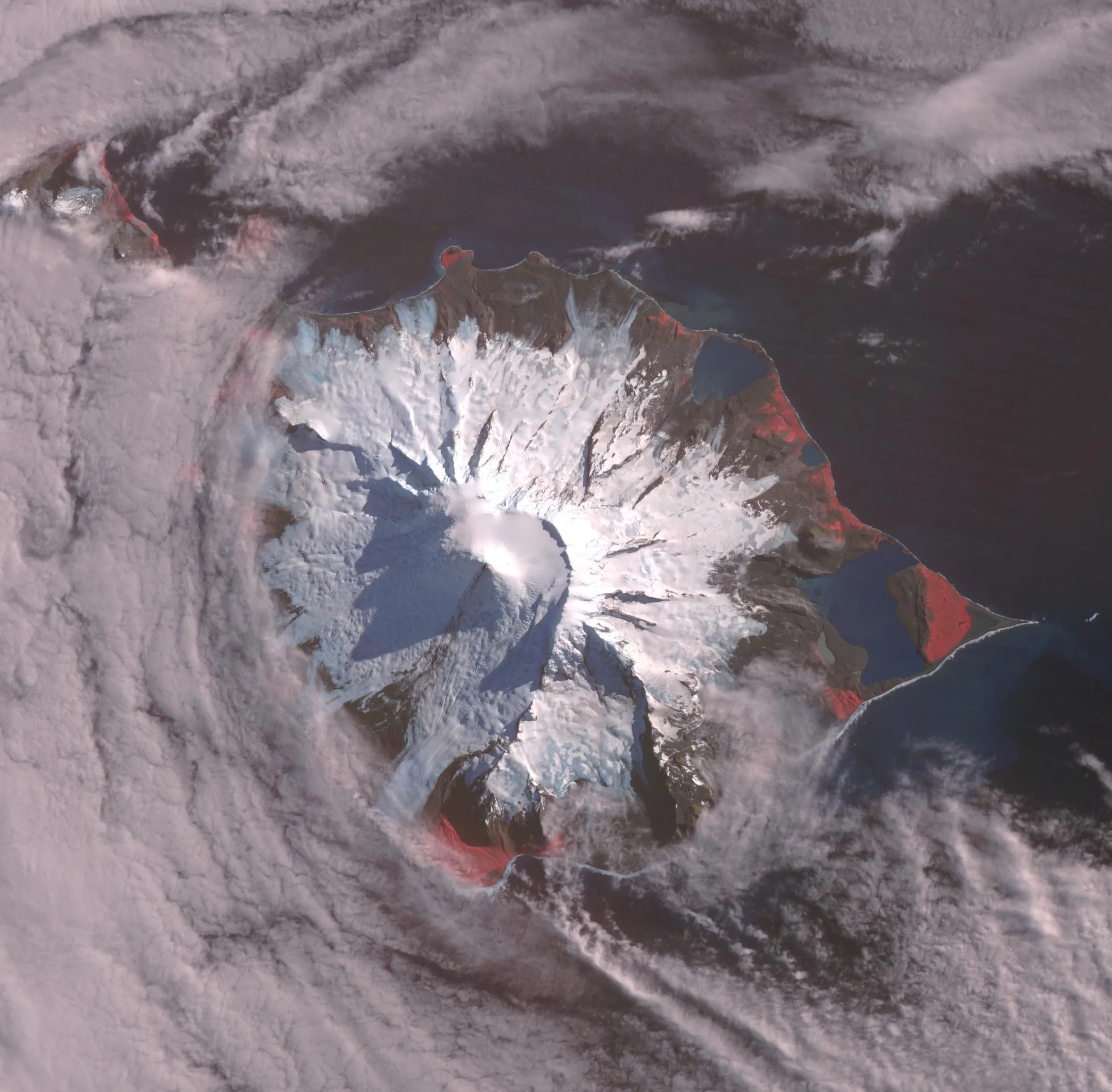 Heard Volcano as imaged by ASTER