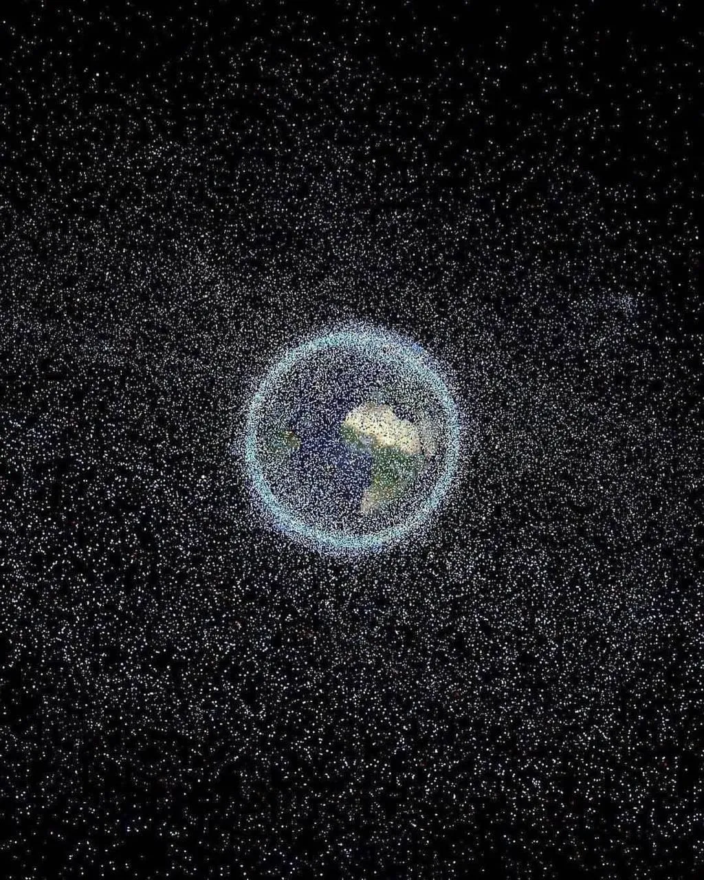 Earth with oversized satellites